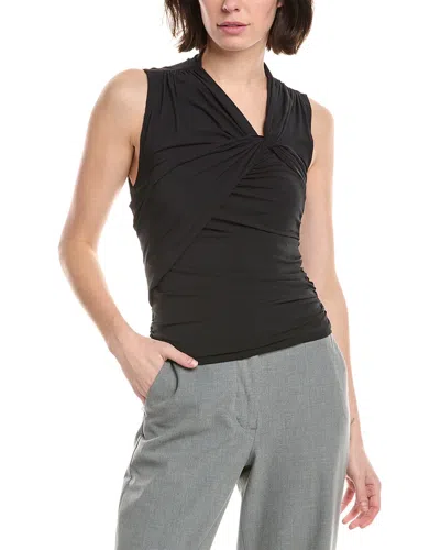 Rag & Bone Clara V-neck Drape Tank In Black