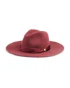 Rag & Bone Clara Wool Fedora In Burgundy