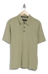 Rag & Bone Classic Cotton Slub Jersey Polo In Green