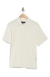 Rag & Bone Classic Cotton Slub Jersey Polo In White