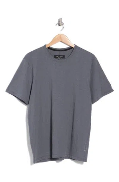 Rag & Bone Classic Cotton Slub Jersey T-shirt In Blue