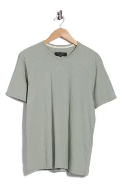 Rag & Bone Classic Cotton Slub Jersey T-shirt In Gray