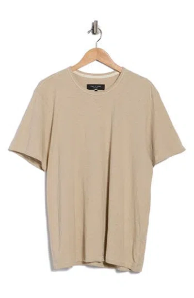 Rag & Bone Classic Cotton Slub Jersey T-shirt In Neutral