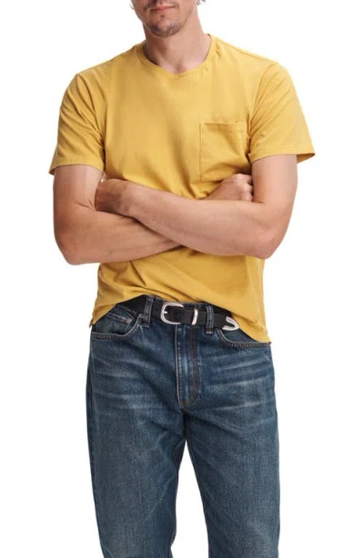 Rag & Bone Classic Fit Garment Dye Pocket T-shirt In Orange