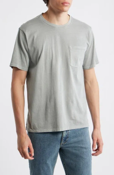 Rag & Bone Classic Fit Garment Dye Pocket T-shirt In Gray