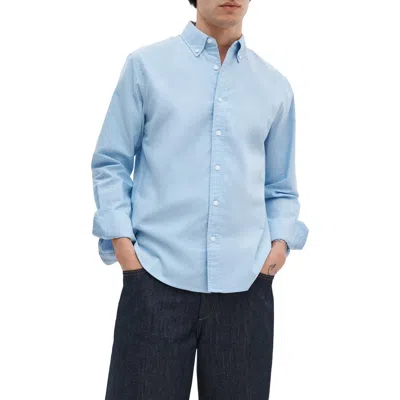 Rag & Bone Classic Fit Oxford Button-down Shirt In Blue