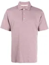 Rag & Bone Classic Flame Cotton Polo Shirt In Purple