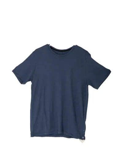 Rag & Bone Classic Flame Crew-neck T-shirt In Blue
