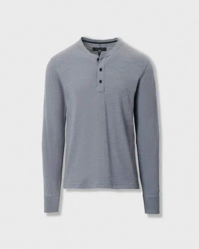 Rag & Bone Classic Flame Henley In Gray