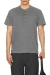 Rag & Bone Classic Flame Henley In Gray