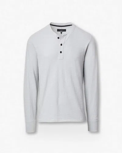 Rag & Bone Classic Flame Henley In Gray