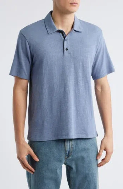 Rag & Bone Classic Flame Polo In Blue