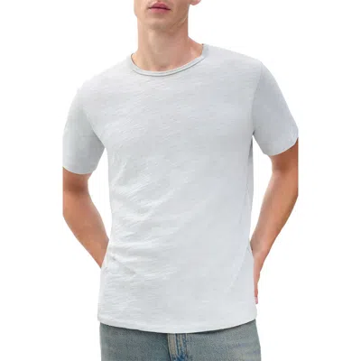 Rag & Bone Classic Flame Slub Cotton T-shirt In White