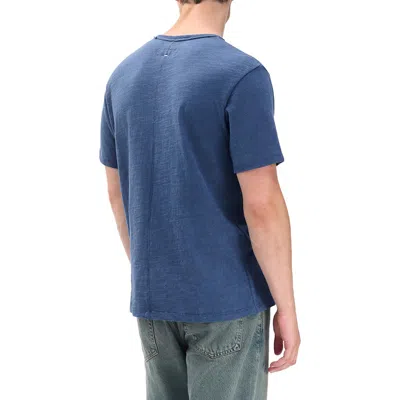 Rag & Bone Classic Flame Slub Cotton T-shirt In Blue