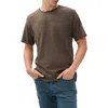 Rag & Bone Classic Flame Slub Cotton T-shirt In Brown