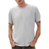 Rag & Bone Classic Flame Slub Cotton T-shirt In Gray