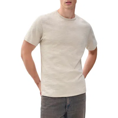 Rag & Bone Classic Flame Slub Cotton T-shirt In Brown