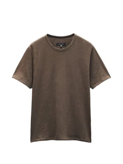 Rag & Bone Classic Flame T-shirt In Brown