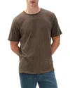 Rag & Bone Classic Flame Slub Cotton T-shirt In Brown