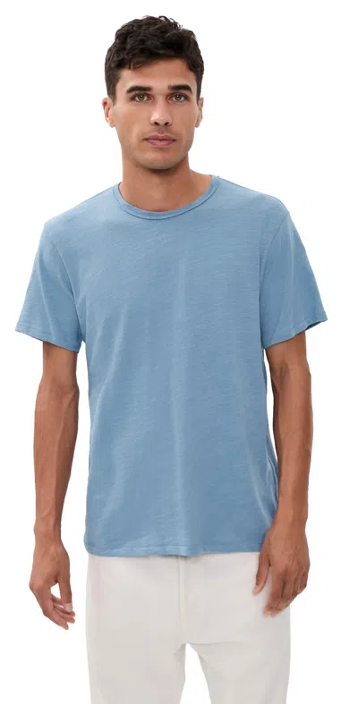 Rag & Bone Classic Flame Tee Fogbl In Blue