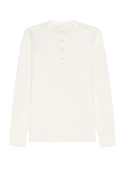 Rag & Bone Classic Slubbed Cotton-jersey Henley T-shirt In White