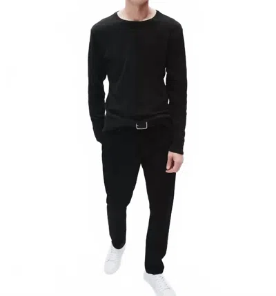 Rag & Bone Classic Long Sleeve Tee In Black