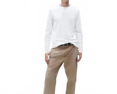 Rag & Bone Classic Long Sleeve Tee In White