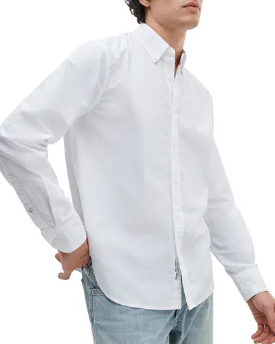 Rag & Bone Classic Fit Oxford Button-down Shirt In White