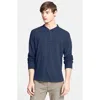 Rag & Bone Classic Slim Fit Henley In Blue