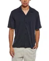 Rag & Bone Classic Slub Button Down Shirt In Blue