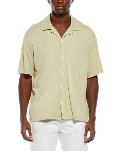 Rag & Bone Classic Slub Button Down Shirt In Green