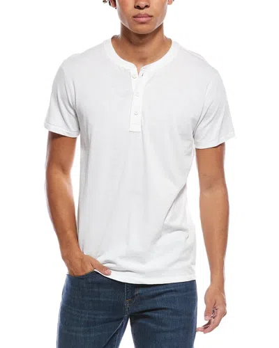 Rag & Bone Classic Slub Jersey Henley In White