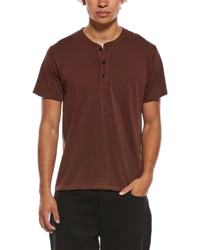 Rag & Bone Classic Slub Jersey Shirt In Brown