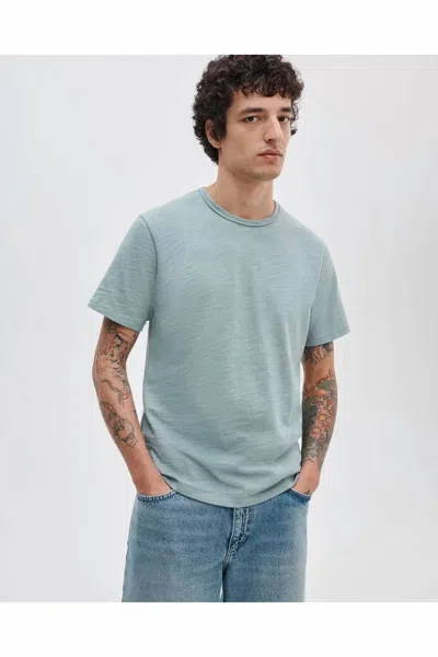 Rag & Bone Classic Slub Tee In Blue-grey
