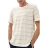 Rag & Bone Stripe Classic T-shirt In White