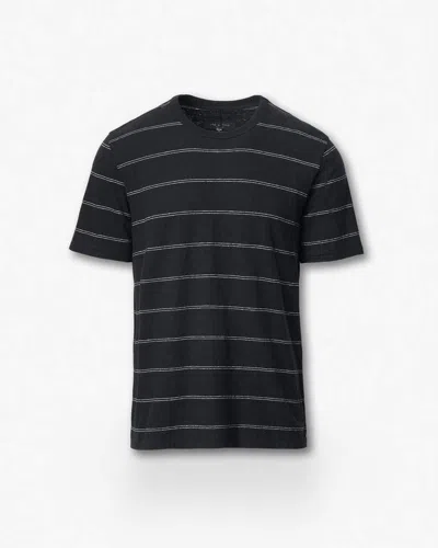 Rag & Bone Classic Striped Tee In Black
