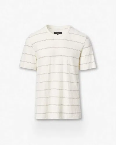 Rag & Bone Classic Striped Tee In White