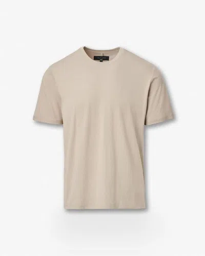Rag & Bone Classic Tech Jersey Tee In Brown