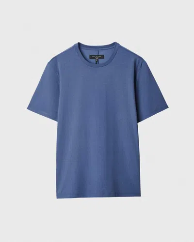 Rag & Bone Classic Tech Jersey Tee In Blue
