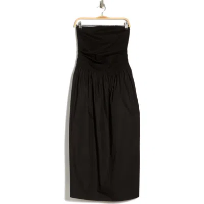 Rag & Bone Claudia Strapless Ponte Dress In Black