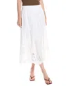 Rag & Bone Clem Lace Midi Skirt In White