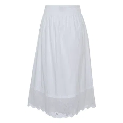 Rag & Bone Clem Lace Skirt In White