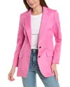 Rag & Bone Cody Virgin Wool Blazer In Pink