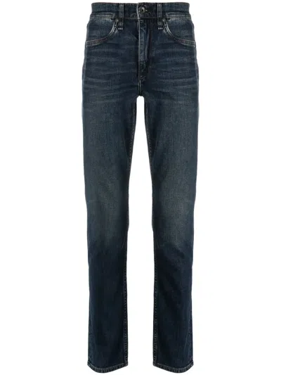 Rag & Bone Fit 2 Authentic Stretch Tanzanite Slim Jean In Black