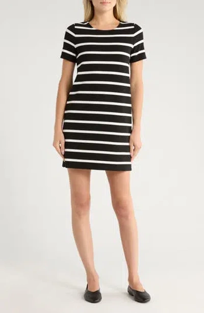 Rag & Bone Colette Stripe Short Sleeve Shift Dress In Multi