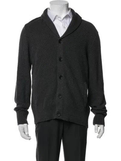 Pre-owned Rag & Bone Collar Long Sleeve Cardigan In Blue