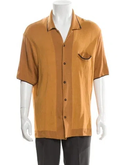 Pre-owned Rag & Bone Collar Short Sleeve Cardigan In Neutral