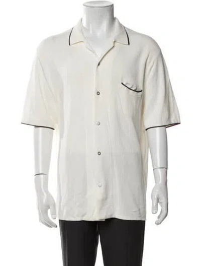 Pre-owned Rag & Bone Collar Short Sleeve Pullover In Yellow