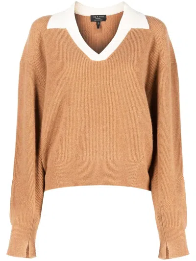 RAG & BONE COLLARED CASHMERE JUMPER