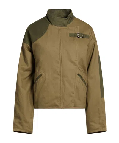 Rag & Bone Color Block Casual Jacket In Green